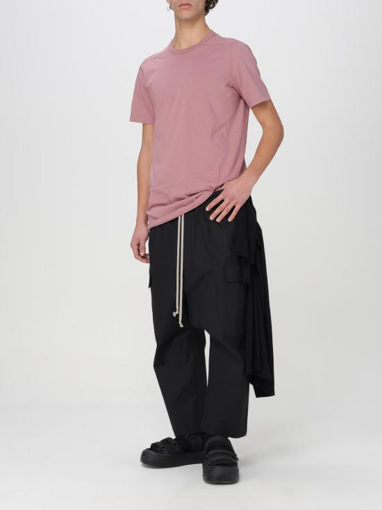 25FW 릭 오웬스 반팔 티셔츠 RU01D3264JA 63 Pink - RICK OWENS