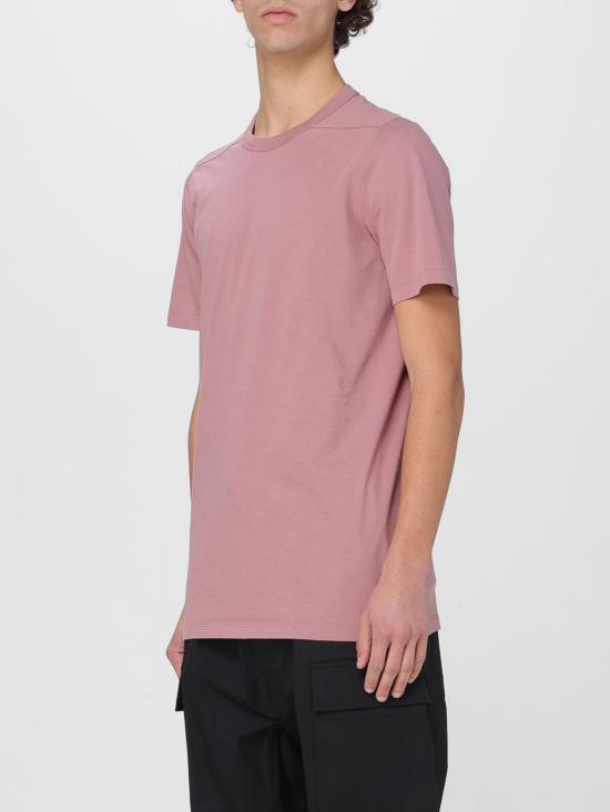 25FW 릭 오웬스 반팔 티셔츠 RU01D3264JA 63 Pink - RICK OWENS