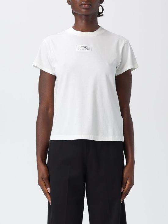 25FW MM6 메종마르지엘라 반팔 티셔츠 S52GC0327S24312 101 White