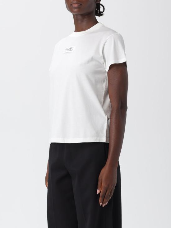 25FW MM6 메종마르지엘라 반팔 티셔츠 S52GC0327S24312 101 White - MM6 MAISON MARGIELA