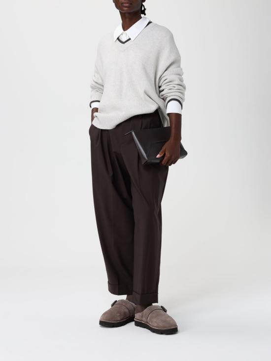 25FW 브루넬로 쿠치넬리 클러치/파우치 MWTKM2704 C8279 Dark - BRUNELLO CUCINELLI