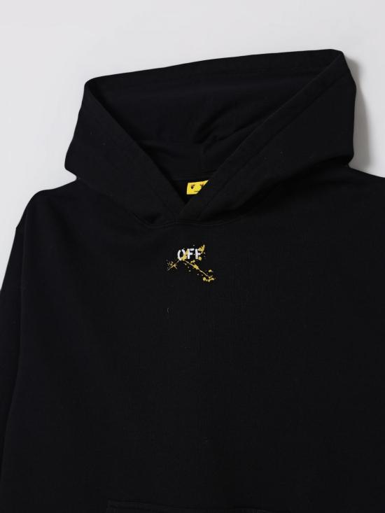 25FW [키즈] 오프화이트 풀오버 OBBB001F25FLE005 1018 Black - OFF WHITE