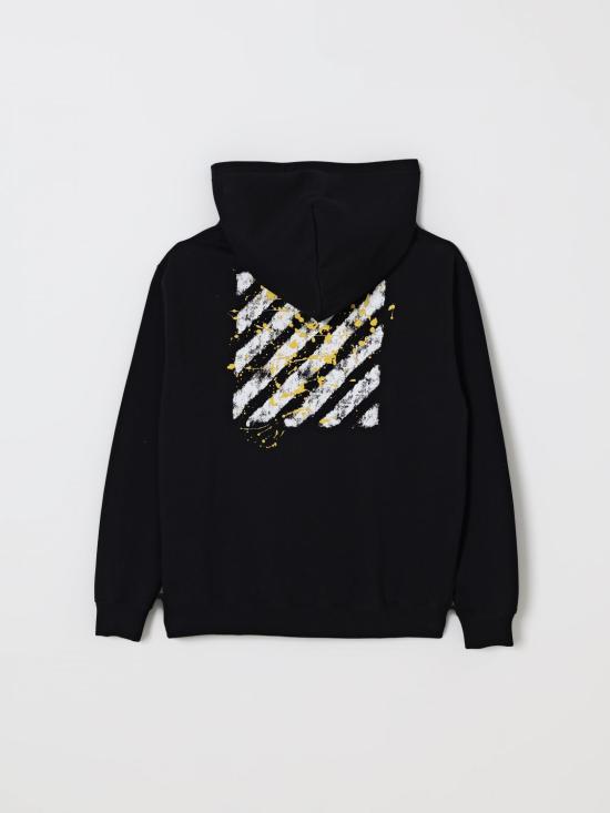 25FW [키즈] 오프화이트 풀오버 OBBB001F25FLE005 1018 Black - OFF WHITE