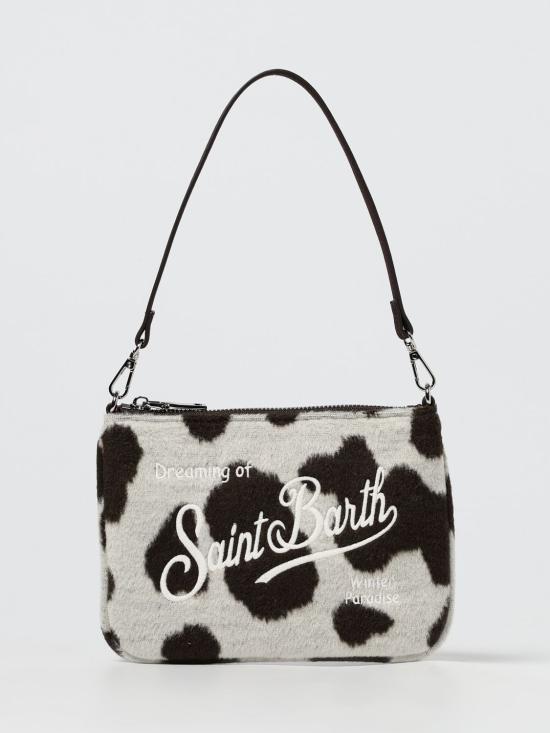 25FW [키즈] 세인트바쓰 가방 PARM003 COW 10 EMB 01434I Yellow Cream