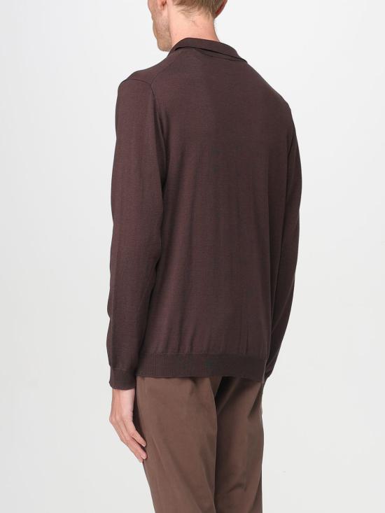 25FW 돈답 폴로 티셔츠 UT257M00975UU002 737 Brown - DONDUP