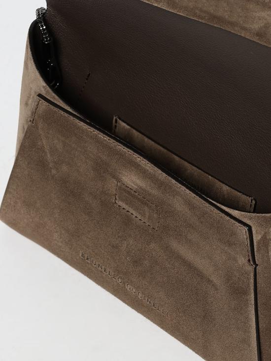 25FW 브루넬로 쿠치넬리 모닐레 장식 BC Duo 파우치 MWDLD2722 C8769 Dove Grey - BRUNELLO CUCINELLI