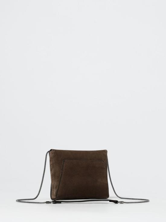 25FW 브루넬로 쿠치넬리 모닐레 장식 BC Duo 파우치 MWDLD2722 C8769 Dove Grey - BRUNELLO CUCINELLI
