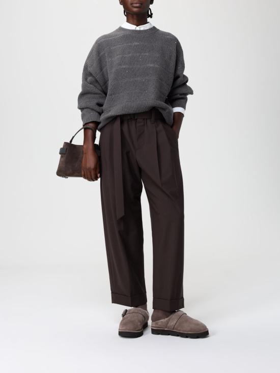 25FW 브루넬로 쿠치넬리 스트레이트 팬츠 M0W07P8995 C019 Dark - BRUNELLO CUCINELLI