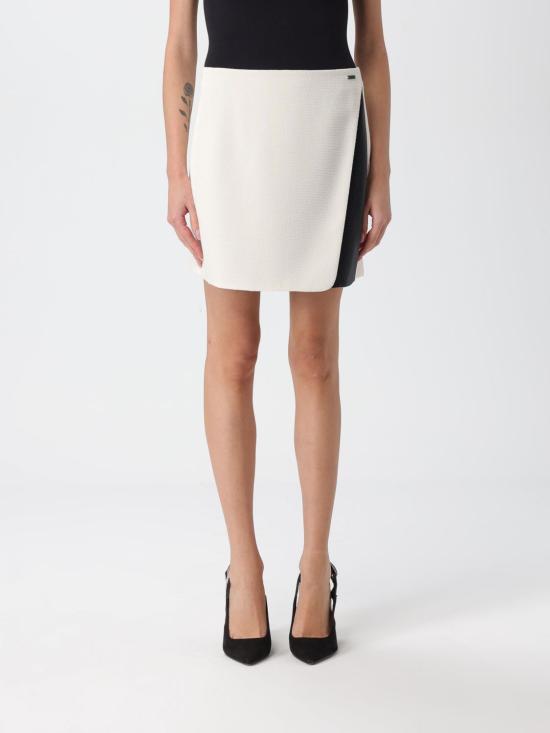 25FW 알마니 미디 스커트 XW001030AF16209 M0001 Yellow Cream