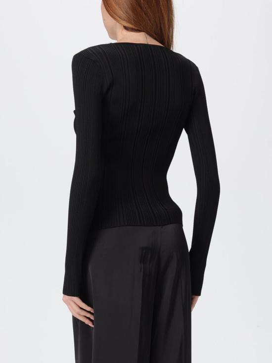 25FW 셀프 포트레이트 긴팔 티셔츠 AW25042TB Black - SELF PORTRAIT