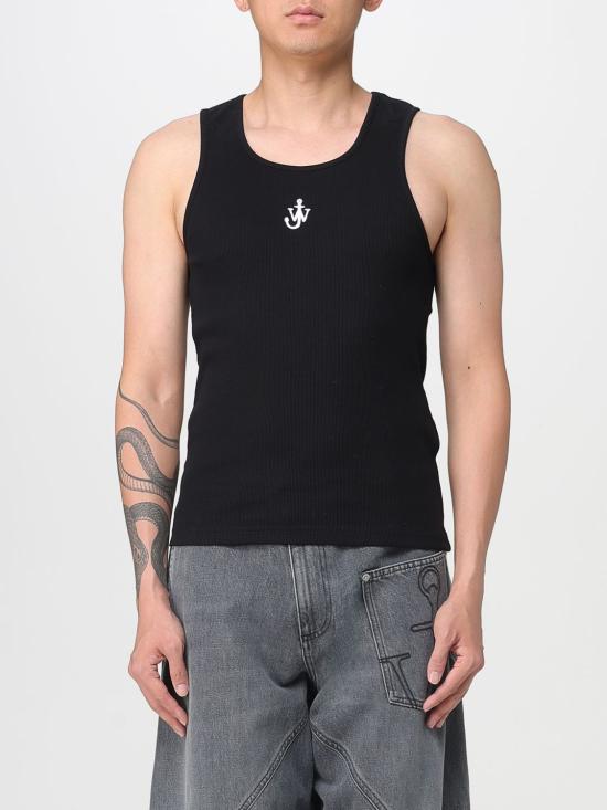 25FW JW앤더슨 민소매 티셔츠 JO0246PG1512 999 Black