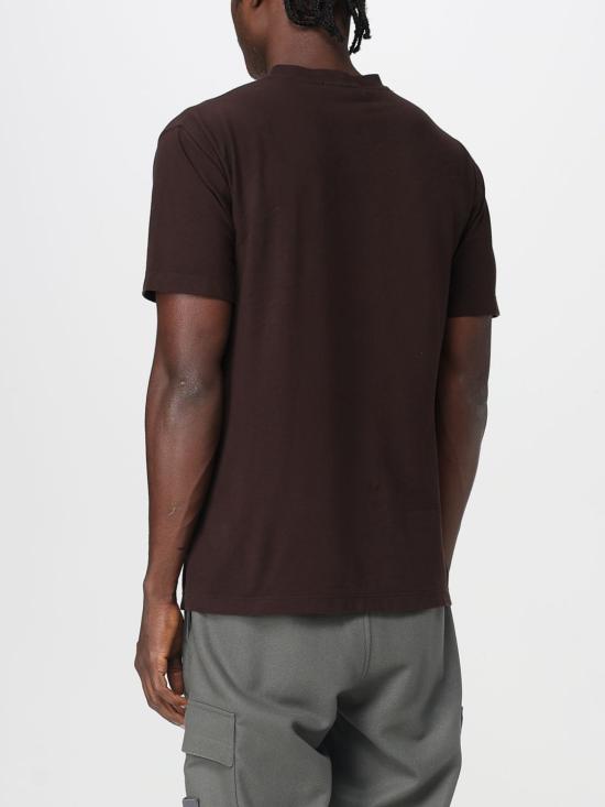 25FW 스톤 아일랜드 반팔 티셔츠 2100034S0F11 V0070 Brown - STONE ISLAND