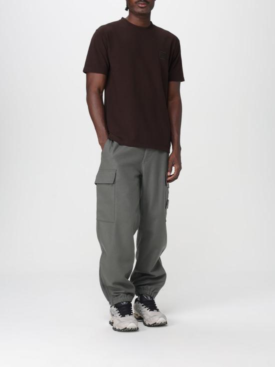 25FW 스톤 아일랜드 반팔 티셔츠 2100034S0F11 V0070 Brown - STONE ISLAND