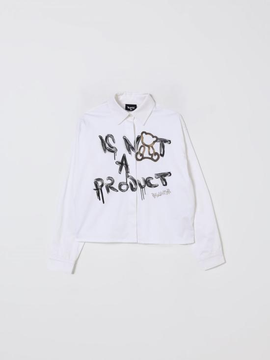 25FW [키즈] 디스클레이머 셔츠 25IDK58738 BIANCO White