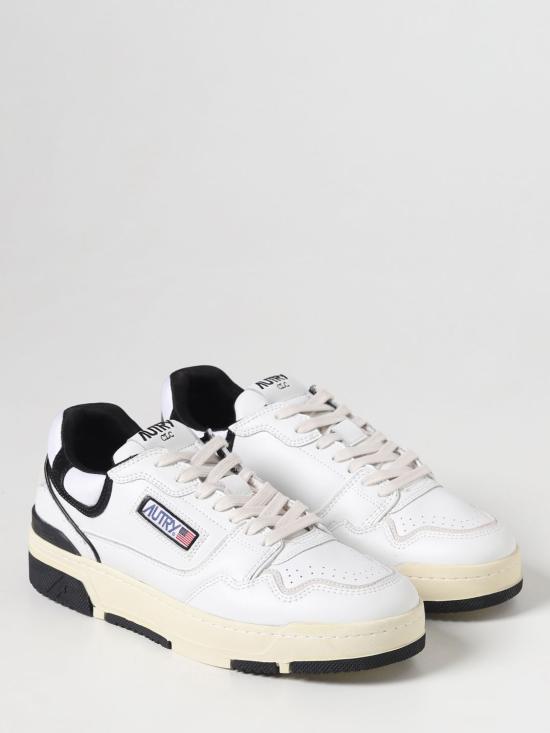 25FW 오트리 CLC 레더 스니커즈 ROLMMM04 White - AUTRY