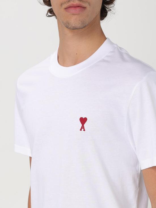 25FW 아미 반팔 티셔츠 BFUTS035724 100 White - AMI