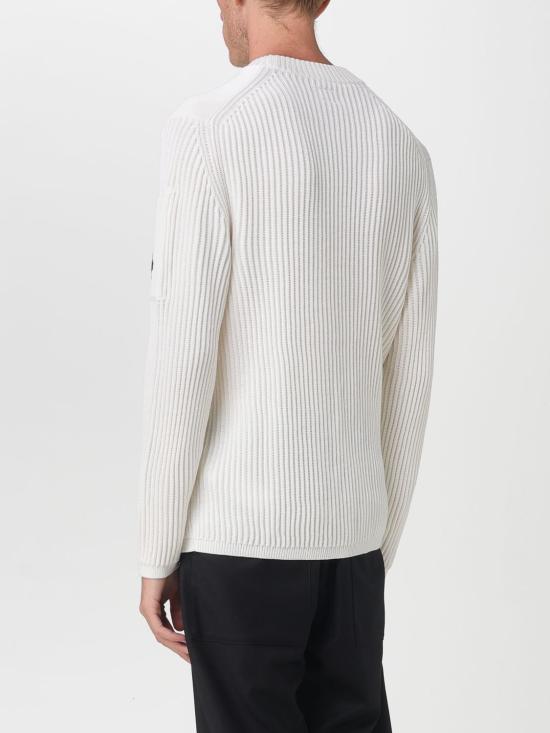 25FW 씨피 컴퍼니 스웨터 19CMKN219A006595A 103 White - C.P. COMPANY