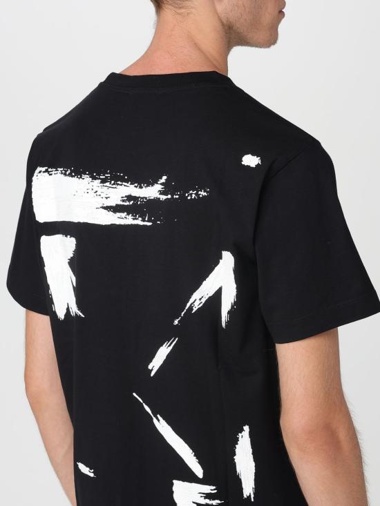 25FW 오프화이트 반팔 티셔츠 OMAA027F25JER008 1001 Black - OFF WHITE