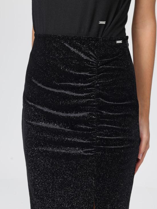 25FW 알마니 롱 스커트 XW000791AF16143 MC072 Black - ARMANI