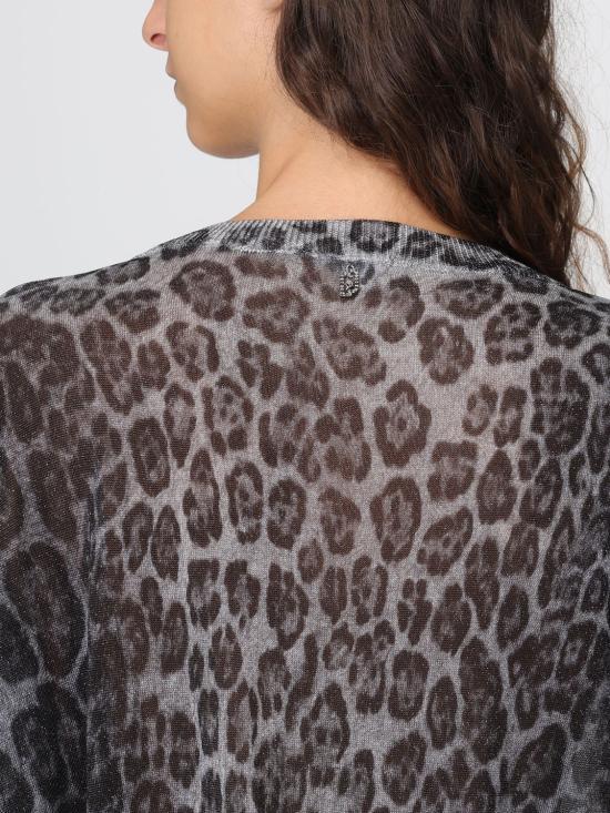 25FW 리우조 스웨터 MF5368MA71N A4373 Grey - LIU JO