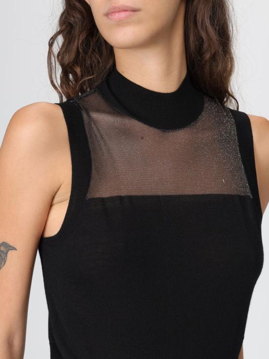 25FW 알마니 탑 XW001323AF13781 MC108 Black - ARMANI