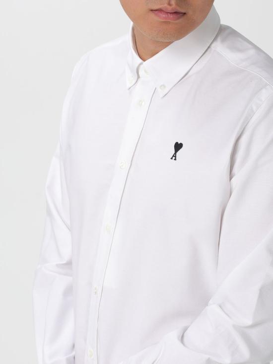 25FW 아미 셔츠 HSH763CO0031 168 White - AMI