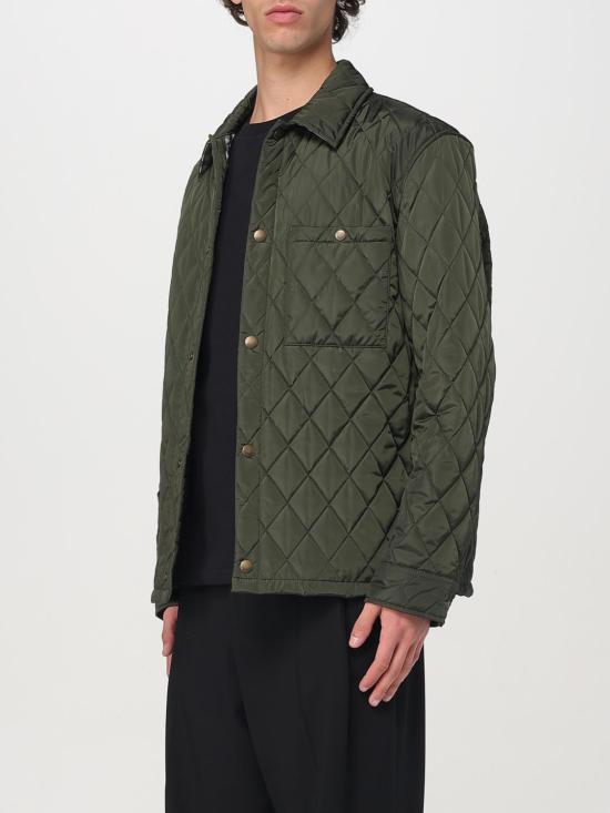 25FW 버버리 퀼팅 나일론 오버셔츠 8100843 Green - BURBERRY