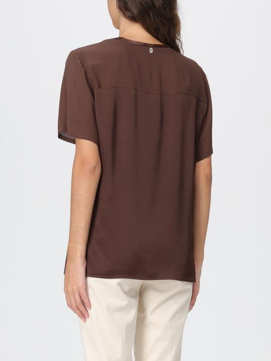 25FW 리우조 반팔 티셔츠 MF5108T2578 90915 Brown - LIU JO