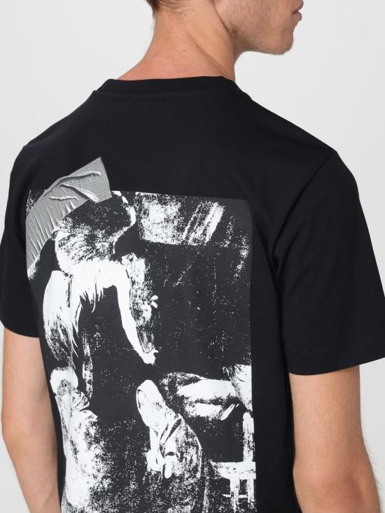 25FW 오프화이트 반팔 티셔츠 OMAA027F25JER00B 1001 Black - OFF WHITE