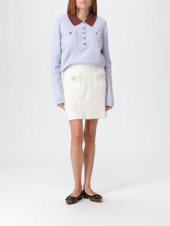 25FW 셀프 포트레이트 폴로 티셔츠 AW25021TBL Blue - SELF PORTRAIT