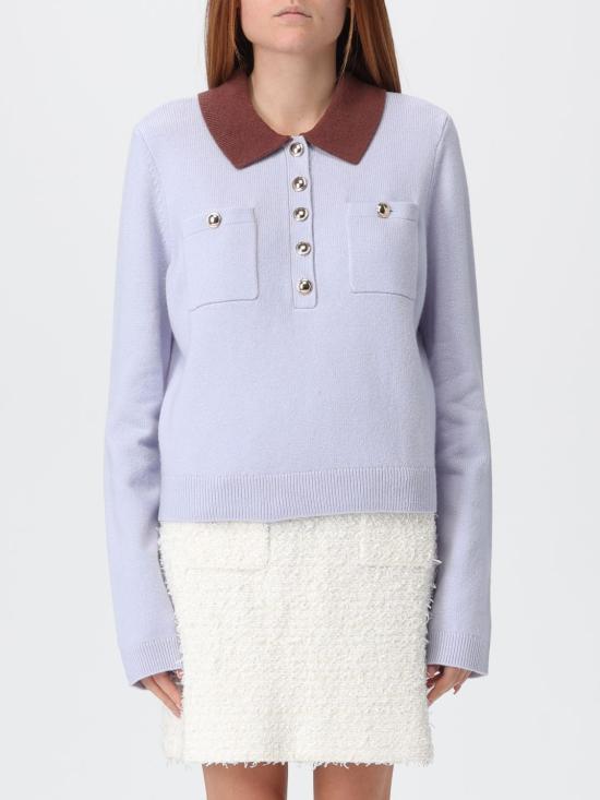 25FW 셀프 포트레이트 폴로 티셔츠 AW25021TBL Blue