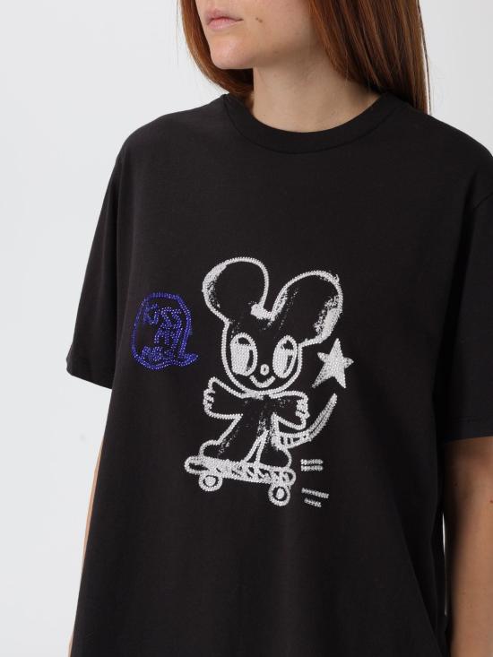 25FW 자딕앤볼테르 반팔 티셔츠 JWTS02734 011 Black - ZADIG & VOLTAIRE