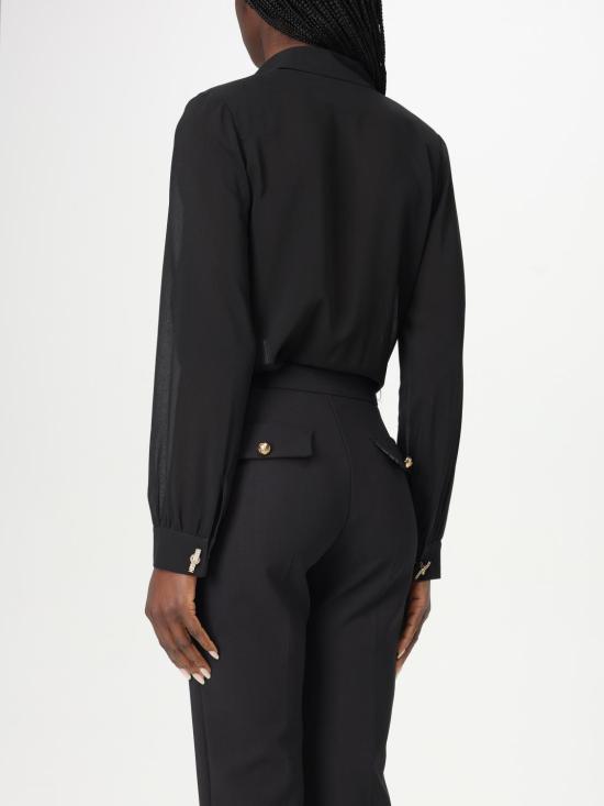 25FW 엘리자베타프랜치 블라우스 CB007 110 Black - ELISABETTA FRANCHI