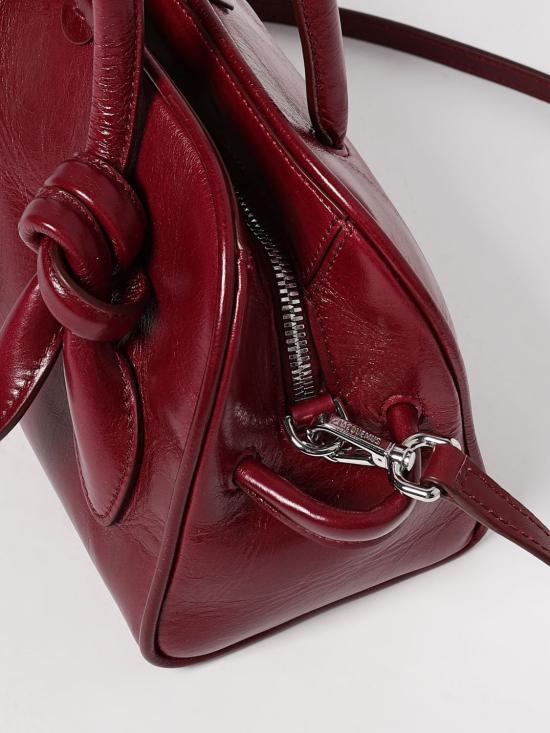 25FW 자크뮈스 TURISMO 투리스모 소프트 스몰 볼링 토트벡  BAW00416AC20C01 490 Burgundy - JACQUEMUS