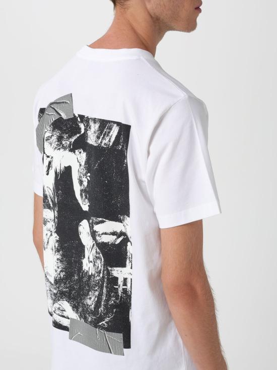 25FW 오프화이트 반팔 티셔츠 OMAA027F25JER00B 0110 White - OFF WHITE