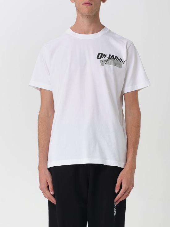 25FW 오프화이트 반팔 티셔츠 OMAA027F25JER00B 0110 White