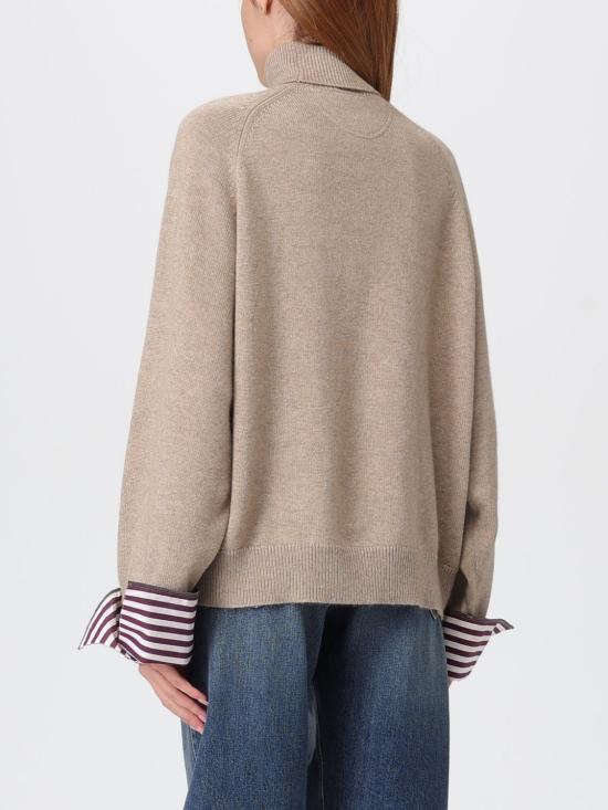 25FW 브루넬로 쿠치넬리 터틀넥 M12709803 C077 Beige - BRUNELLO CUCINELLI