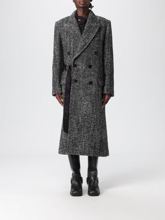 25FW 이자벨마랑 헤링본 더블 브레스티드 코트 MA0468FAC4D01I BKEC Grey