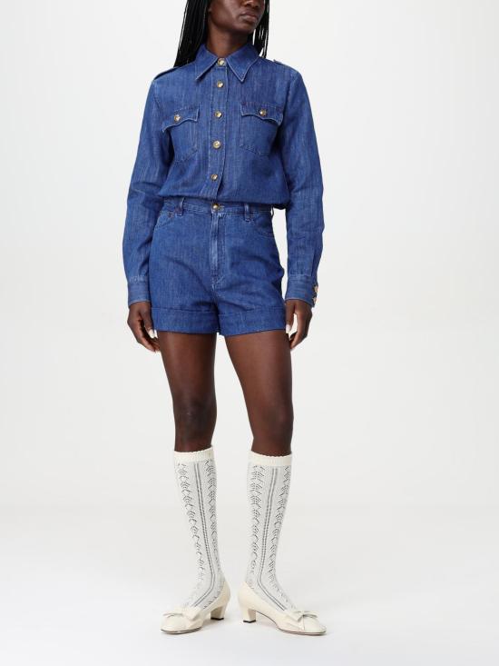 25FW 발렌티노 가라바니 블라우스 6B3DB02X94C 558 Blue - VALENTINO GARAVANI