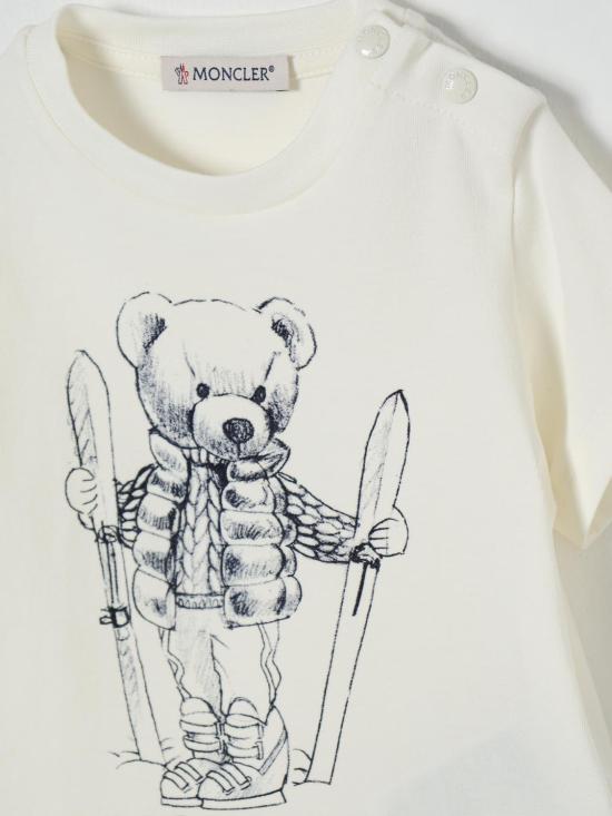 25FW [키즈] 몽클레어 티셔츠 8C0000889AUM 034 White - MONCLER