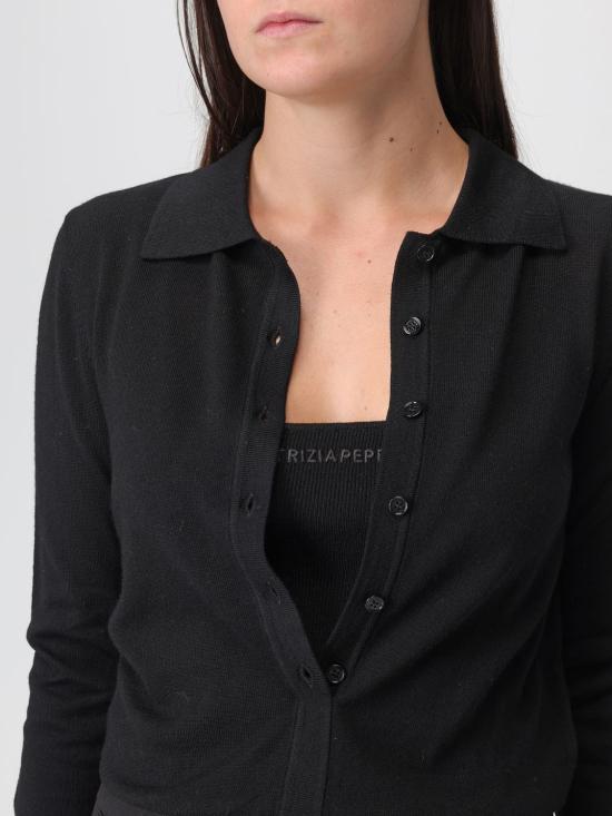 25FW 파트리지아페페 폴로 티셔츠 8K0300KM36 K103 Black - PATRIZIA PEPE