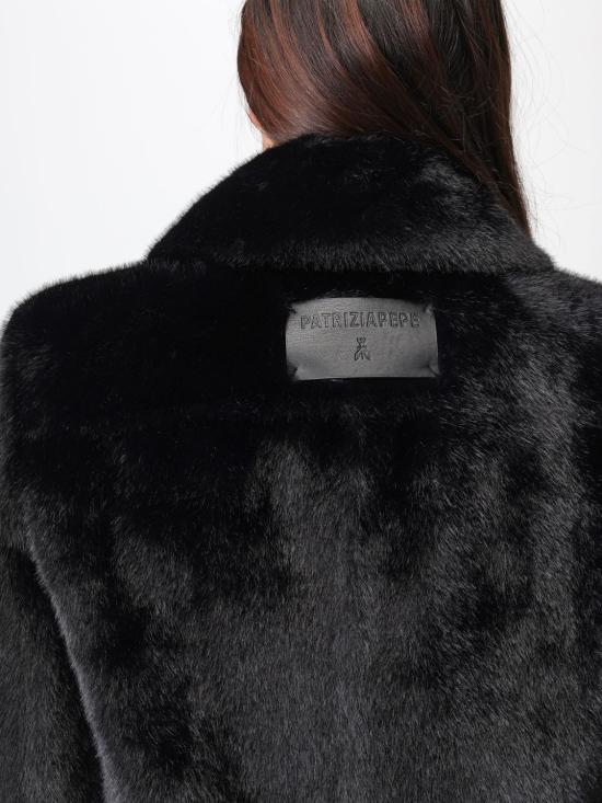 25FW 파트리지아페페 코트 8O0204E073 K103 Black - PATRIZIA PEPE