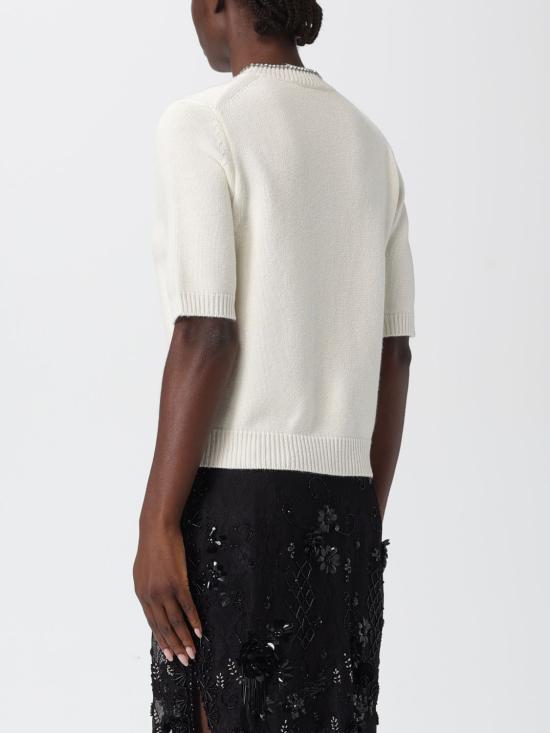 25FW 세미쿠튀르 스웨터 Y5WD30 A38 1 White - SEMI-COUTURE