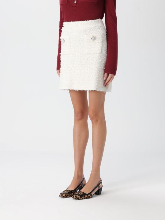 25FW 셀프 포트레이트 스커트 AW25028SKC CREAM White - SELF PORTRAIT