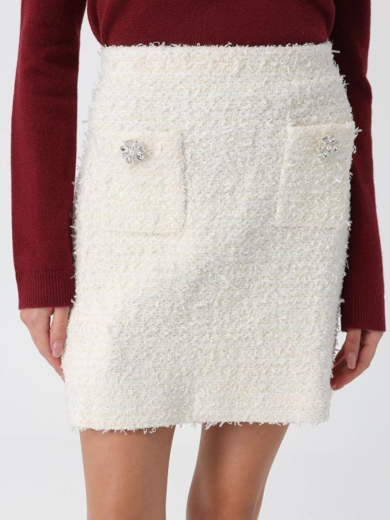 25FW 셀프 포트레이트 스커트 AW25028SKC CREAM White - SELF PORTRAIT