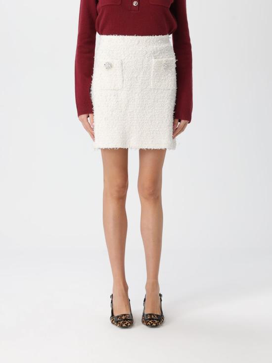 25FW 셀프 포트레이트 스커트 AW25028SKC CREAM White