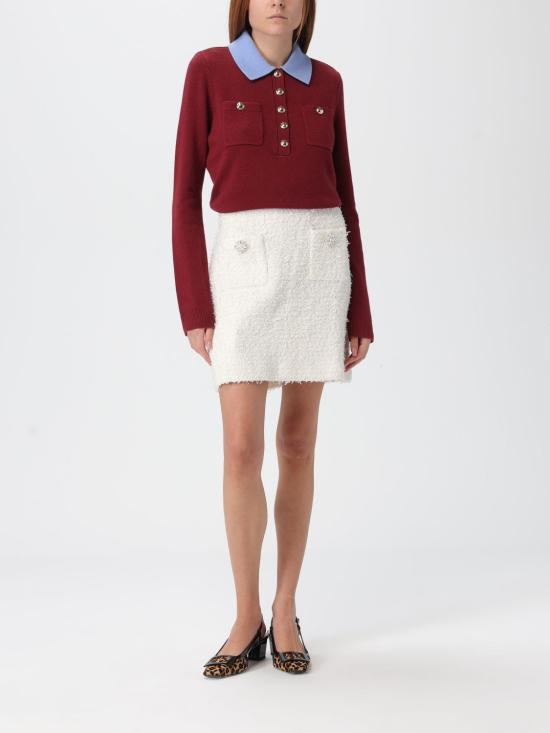 25FW 셀프 포트레이트 스커트 AW25028SKC CREAM White - SELF PORTRAIT