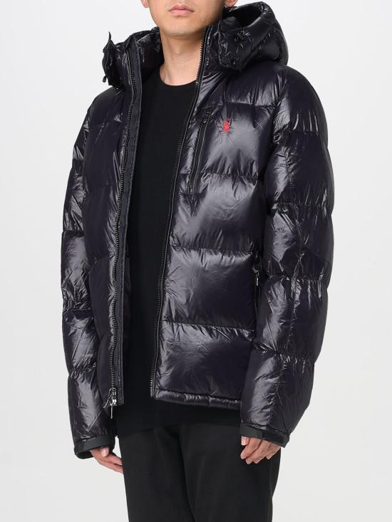 25FW 폴로 랄프로렌 고햄 글로시 다운 자켓 고햄 글로시 다운  710968281 001 Black - POLO RALPH LAUREN