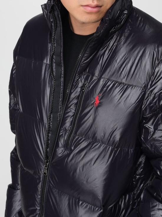 25FW 폴로 랄프로렌 고햄 글로시 다운 자켓 고햄 글로시 다운  710968281 001 Black - POLO RALPH LAUREN