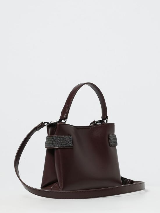 25FW 브루넬로 쿠치넬리 토트백 MBTKD2499 C4181 Burgundy - BRUNELLO CUCINELLI